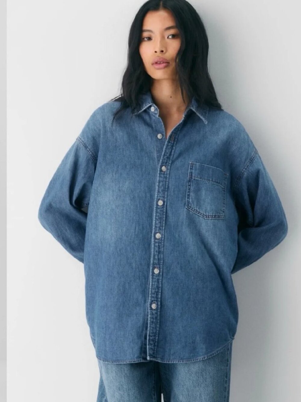 Denim Forum The '80s Comfy Denim Shirt Medium